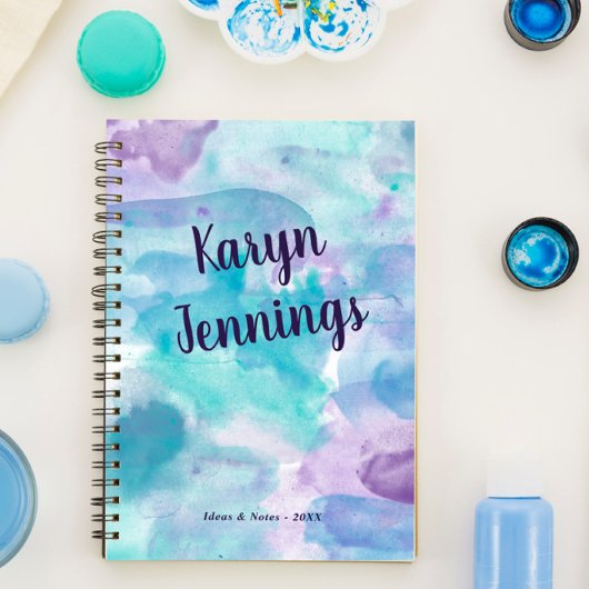 アクアパープルウォーターの色の追加の名前 ノートブック