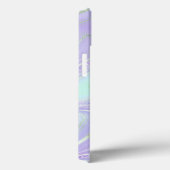 アクアパープルクリスタル大理石虹色アゲート Case-Mate iPhoneケース (裏面 / 右)