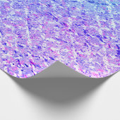 アクアパープルターコイズグレーガラス結晶 ラッピングペーパー (角)