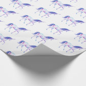 アクアパープルホワイトユニコーン ラッピングペーパー (角)