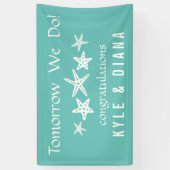 アクアヒトデパーソナライズされたィ 横断幕 (縦)