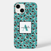 アクアヒョウ印刷モノグラパーソナライズされたム Case-Mate iPhoneケース (裏面)