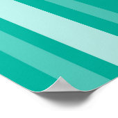 アクアビクトリアンレディストライプーと蝶 ポスター (角)