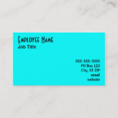 アクアビジネスカード 名刺 (裏面)