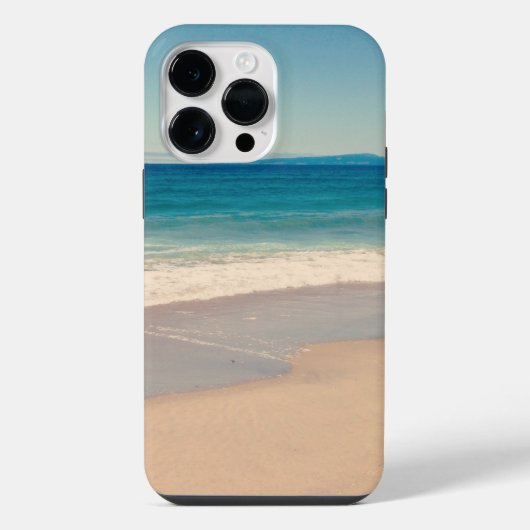 アクアビーチの風景 iPhoneケース (裏面)