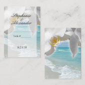 アクアビーチオーキッドテーブル座席表 プレイスカード (正面/裏面)