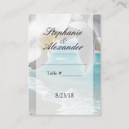 アクアビーチオーキッドテーブル座席表 プレイスカード