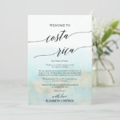 アクアビーチコスタリカウェルカムレター&旅程 (スタンド正面)