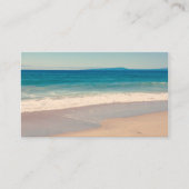 アクアビーチシーンミニマリスト写真 名刺 (正面)