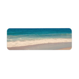 アクアビーチシーン写真 ラベル