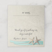 アクアビーチヒトデとリボン プレイスカード (外部開封)