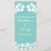 アクアビーチフラワーズ結婚式 プログラム (正面)