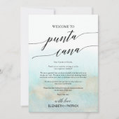 アクアビーチプンタカナウェルカムレター&旅程 (正面)