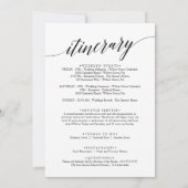 アクアビーチプンタカナウェルカムレター&旅程 (裏面)