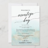 アクアビーチモンテゴベイウェルカムレター&旅程 (正面)