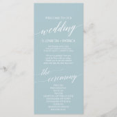 アクアビーチ座標結婚式 プログラム (正面)