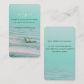 アクアビーチ旅行ブログスターフィッシュ沿岸テンプレート 名刺 (正面/裏面)