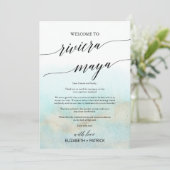 アクアビーチ リビエラ マヤ ウェルカムレター & アイテム (スタンド正面)