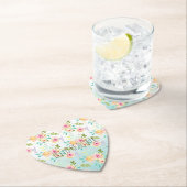 アクアピグラデーションックイエローフローラ ペーパーコースター (インサイチュ)