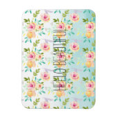 アクアピグラデーションックイエローフローラ マグネット (縦)