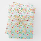 アクアピグラデーションックイエローフローラ ラッピングペーパーシート (インサイチュ)