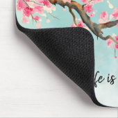 アクアピンクさくらんぼフローラマウスパッド マウスパッド (コーナー)