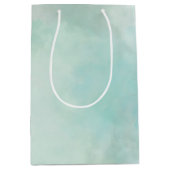 アクアピンクさくらんぼブロッサムフローラ ミディアムペーパーバッグ (正面)