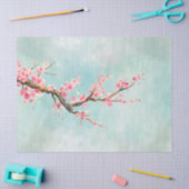 アクアピンクさくらんぼブロッサムフローラ 薄葉紙 (クラフト)