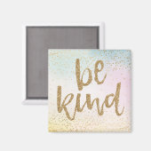 アクアピンクイエロー金ゴールド紙吹雪グリッタービー種 マグネット (正面/裏面)