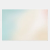 アクアピンククリーム絞り染めシルバーハート ラッピングペーパーシート (正面2)