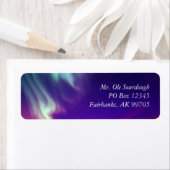 アクアピンクグラデーションオーバーレイアラスカンノーザンライト ラベル (インサイチュ)