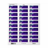 アクアピンクグラデーションオーバーレイアラスカンノーザンライト ラベル (フルシート)