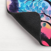 アクアピンクツリーオブライフマウスパッド マウスパッド (コーナー)