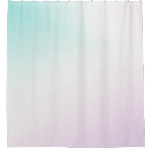 アクアピンクホワイトグラデーション絞り染め シャワーカーテン (正面)