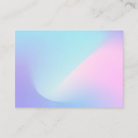 アクアピンク書道パステルメディアインサート 名刺 (裏面)