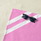 アクアピンク ボーイズ ガールズ ウィークエンド 名前入り ビーチタオル (インサイチュ)