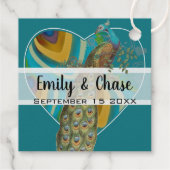 アクアピーコックカラーズフェザー結婚ズ フェイバータグ (裏面)