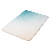 アクアピーチホワイトグラデーション バスマット (アングル)