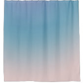 アクアピーチ赤面 グラデーション シャワーカーテン (正面)