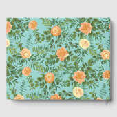 アクアピーチ ウェディング フローラル ローズ ゲストブック (裏面)