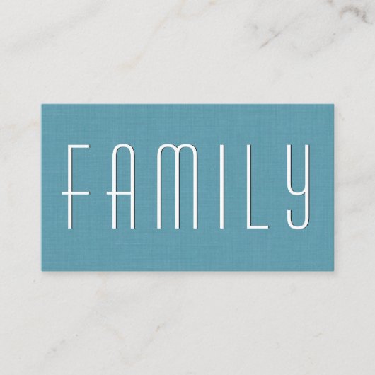 アクアファミリーカウンセシンプルラースタイルV39 名刺 (正面)