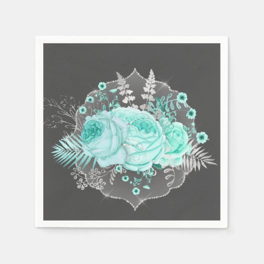 アクアファンタジーフローラ スタンダードカクテルナプキン (正面)