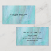 アクアフェイクステンドグラス水彩模様 名刺 (正面/裏面)
