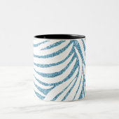 アクアフォーグリッターゼブラプリント ツートーンマグカップ (中央)