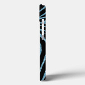 アクアフォーグリッターゼブラプリント Case-Mate iPhoneケース (裏面 / 左)