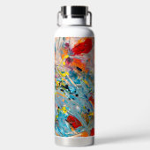 アクアフュージョン：抽象芸術エレガンス» ウォーターボトル (背面)