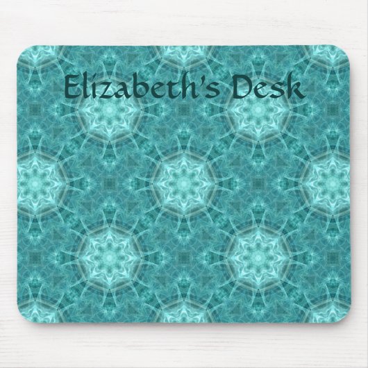 アクアフラクタル万華鏡のように千変万化するパターン マウスパッド (正面)