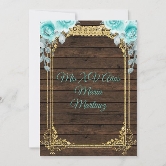 アクアフラワーズプリンセスキンセニェラメキシコ  招待状 (裏面)