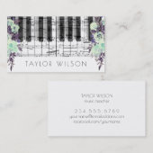 アクアフラワーズミュージック先生 名刺 (正面/裏面)