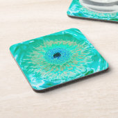 アクアフラワー懸命プラスチックコースター コースター (左側)